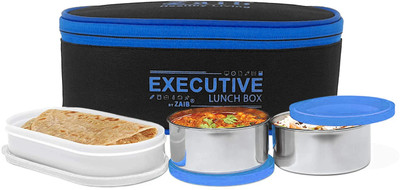 Zillara tiffin box executive blue, lunch box 3 Containers Lunch Box(1049 ml, Thermoware)