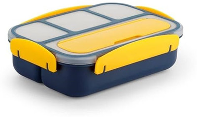 Analog Kitchenware 4 Compartment Kids/School/College/Office Lunch Box/Tiffin Set With Spoon & Fork 1 Containers Lunch Box(1000 ml)