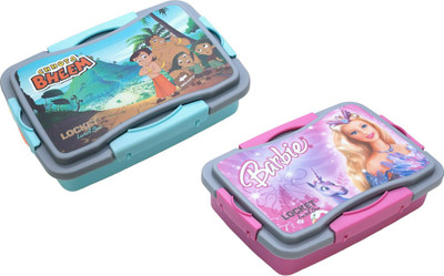 Lunch Box Combo For Kids with Multi Section Air TIght BPA Free -PAck of 2 - 2 Containers Lunch Box(800 ml)