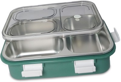 Kello 3 Compartment 304 Grade Stainless Steel Lunch Box, Leak Proof 3 Containers Lunch Box(750 ml, Thermoware)