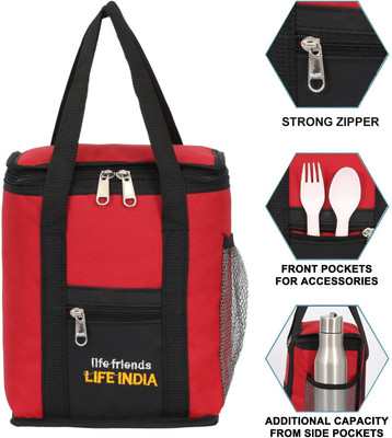 LIFE INDIA Lunch/Tiffin/Storage Bag for office school carrier bags Waterproof Multipurpose Bag(Multicolor, 4 L)