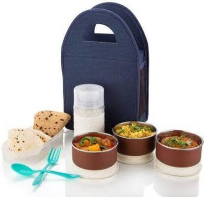 VSELL LUNCH BOX- BLUE 5 Containers Lunch Box (300 ml) 5 Containers Lunch Box(800 ml, Thermoware)