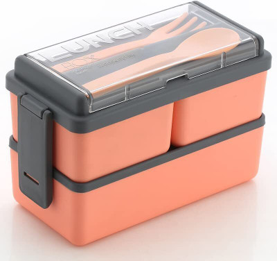 Premium Double Layered Lunch Box Double Decker Lunch Box 750ml 3 Containers 3 Containers Lunch Box(750 ml)
