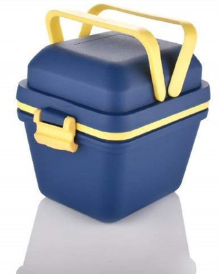 dreamenterprise Plastic Dieting Airtight Lunch/Tiffin Box Set 3 Compartment Tiffin with Handle 3 Containers Lunch Box(200 ml, Thermoware)