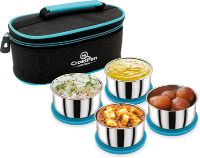 CrossPan Smart 4 Containers Lunch Box(220 ml, Thermoware)