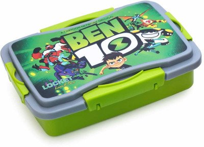 BEN 10 PRINTED Fit Lunch Box with Spoon & Fork for Kids 1 Containers Lunch Box(600 ml)