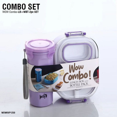 Harman Traders Tiffin Box with 750 ml Water Bottle 1 Containers Lunch Box (250 ml) 3 Containers Lunch Box(250 ml)