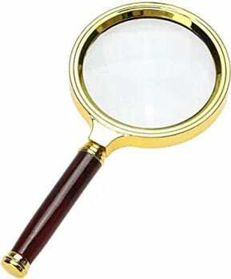 Myqualitysure 80 MM 3X Power Handheld Magnifier, Reading Magnifying Glass 3x manual(Multicolor)