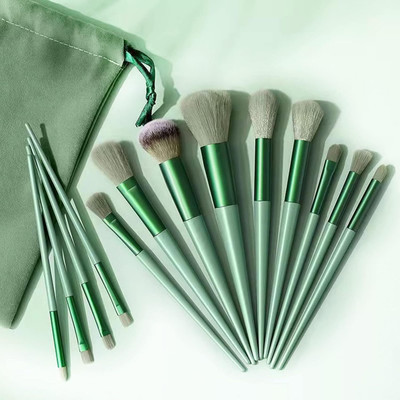 wryak Makeup Brush Set with Soft Fluffy Pouch Cosmetic Makeup Brush Set(Pack of 13)