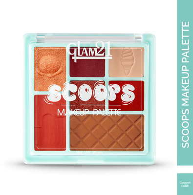 Glam21 Scoop Makeup Palette Eyeshadow+Contour+Highlighter+Blusher Matte & Shimmer Kit