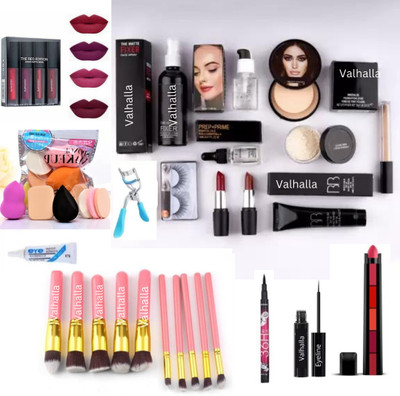 Valhalla 17 items face makeup combo pack for women(17 Items in the set)