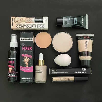 DAIMANPU Sensational Makeup Combo Set for Girls Matte Intensified and Clean(8 Items in the set)