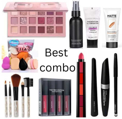 toroka EYESHADOW FIXER PRIMER FOUNDATION LIPSTICK(9 Items in the set)