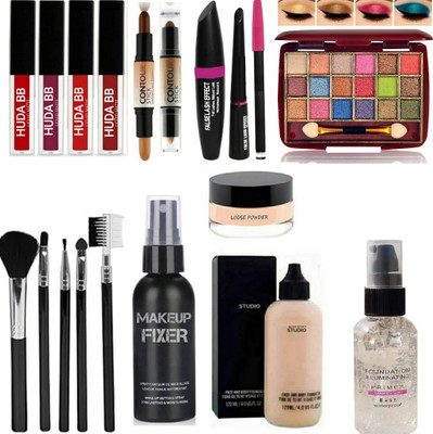 huda.bb Makeup Kit Combo Full Set With All Products For Girls & Women(9 Items in the set)