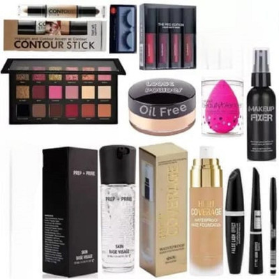 toroka Stylish Full Face Makeup Combo Set of 10 (Pack of 10)(Pack of 10)