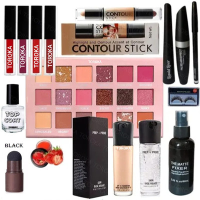 toroka Makeup Kit Sets One-stop Beauty Package for Beginners and Professionals REGULAR(Pack of 11)