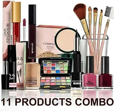 DAIMANPU All in one big makeup combo for festive season(11 Items in the set)