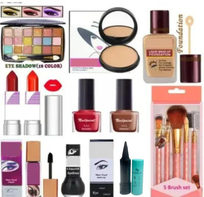 Valhalla A very unique makeup kit with all makeup items(Pack of 11)