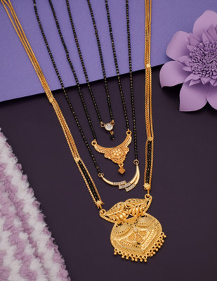 WoyGems gold mangalsutra Alloy Mangalsutra