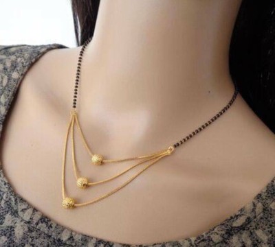 arvat fashion 3pk-3parakidiya Beads Gold-plated Plated Brass Chain