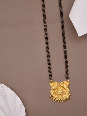 wuzong American Diamond Short Mangalsutra For Women Brass Mangalsutra