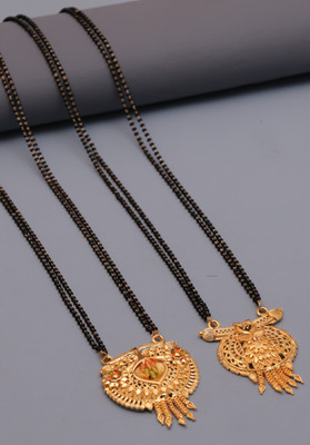 VISITART JEWELLERY COMBO MANGASLUTRA Brass Mangalsutra
