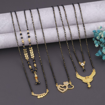 Enpong Alloy Gold Jewellery Set(Pack of 5)