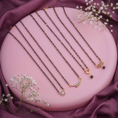 Delfa Delfa Combo Of 4 Mangalsutra For Women Alloy Mangalsutra