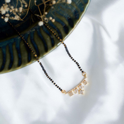 Opal Touch Golden Elegance Mangalsutra Brass Mangalsutra