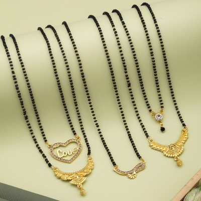 wuzong gold mangalsutra Alloy Mangalsutra