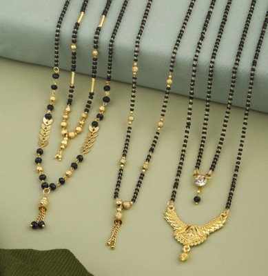 makezak combo of 5 best seller Brass Mangalsutra