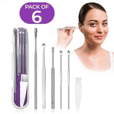 MakeuPia Ear Cleaning Tools kit Ear Wax Cleaner Earwax Remover Tool Kit(36 ml, Set of 6)