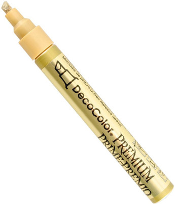 Marvy Uchida DecoColor Premium Paint Marker Chisel Tip GOLD (Pack of 1)(Set of 1, Gold)
