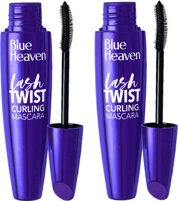 BLUE HEAVEN Lash Twist Curling Mascara 12Ml Blue (Pack of 2) 24 ml(blue)
