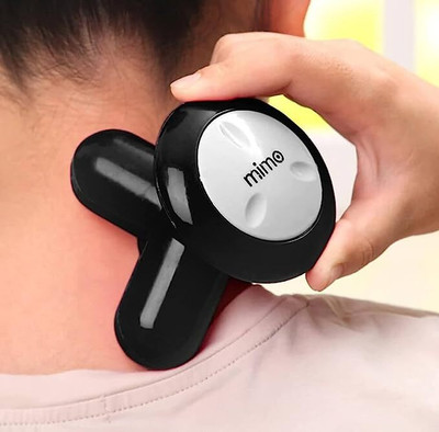 myxes Battery Powered Portable Head, Neck, Face Full Body Vibration Massager Mimo Mini Portable Compact Full Body Vibration Massager with USB Port Massager(Black)