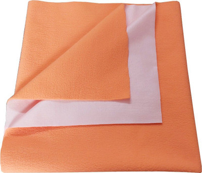 SBTs Cotton Baby Bed Protecting Mat(Orange, Large)