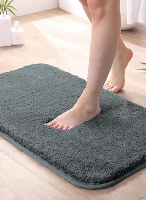 ivaza Polyester, Polycotton Door Mat(Grey, Small)