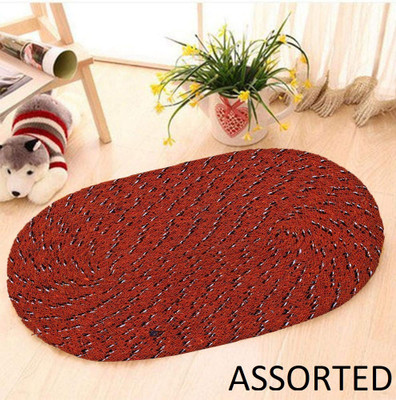 Cotton Door Mat(Multicolor, Assorted Mat, Medium)