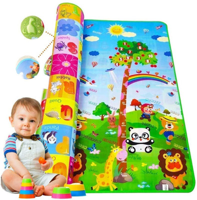 VAYT Polyester Baby Play Mat(Multicolor, Large)