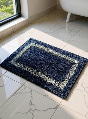 TheCarpet Cotton Door Mat(Grey, Medium)