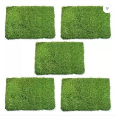 Worthful Creations Polyester Floor Mat(Green, Medium, Pack of 5)