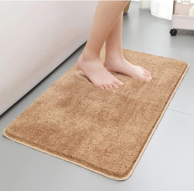 MAXOSHINE Microfiber Floor Mat(Beige, Medium)