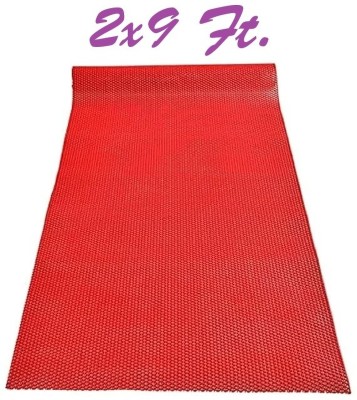 Gangji PVC (Polyvinyl Chloride) Bathroom Mat(Red, 2x9 Ft., Snake Mat, Free)