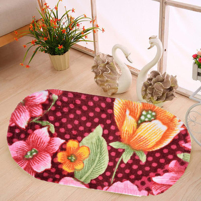 HSR Collection Velvet Door Mat(Multi, Medium)