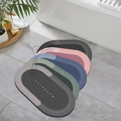VELORA Rubber Bathroom Mat(Multicolor, Medium)