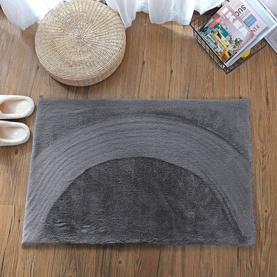 matcraft Polyester Floor Mat(Grey, Small)