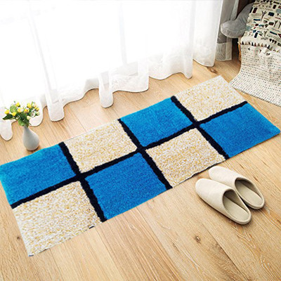 AAZEEM Cotton Floor Mat(Multicolor, Large)