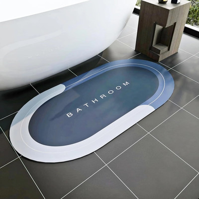VELORA Rubber Bathroom Mat(Multicolor, Large)