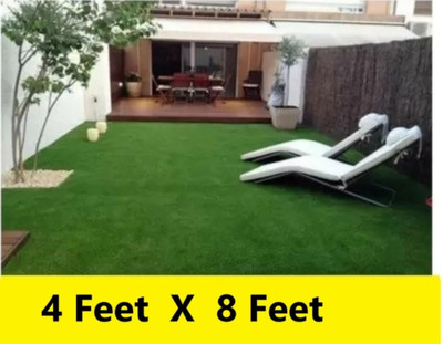 COMFY HOME Artificial turf 4 FT X 8 FT Artificial Turf Sheet