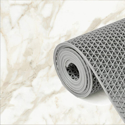 VOBLIN PVC (Polyvinyl Chloride) Floor Protecting Mat(Grey, Large)